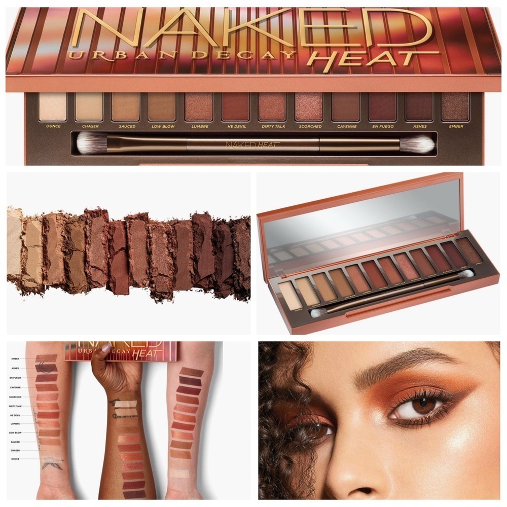 NWT Urban Decay Naked Heat Palette - Fiery Browns and Tans